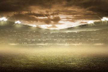 Obraz premium Football stadium background