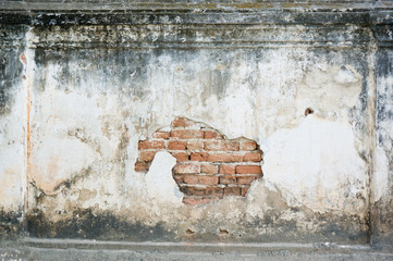 Brick,concrete weathered grunge wall background