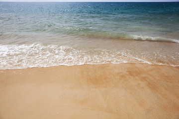 Fototapeta na wymiar Sea coastline, wave on the beach