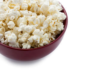 bowl of white popcorn