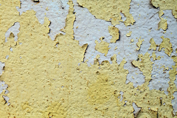 Wall with peeling paint