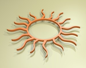 render sun symbol
