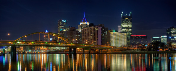 Pittsburgh Panorama - obrazy, fototapety, plakaty