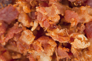 cooked bacon background