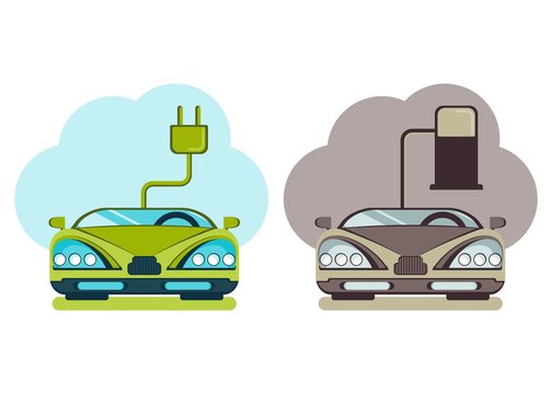 modern cars green energy and pollution
