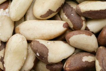 peeled almonds background
