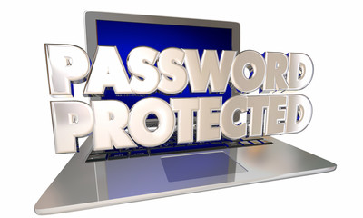 Password Protection Computer Laptop Personal Internet Security A