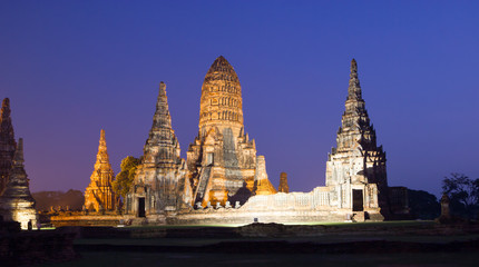 Fototapeta premium Wat Chaiwatthanaram in Ayutthaya, Thailand