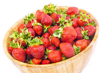 strawberry on white background