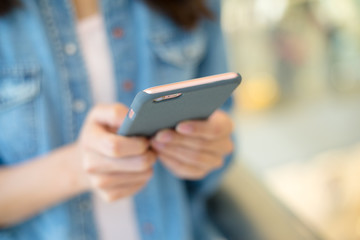Woman use of smart phone