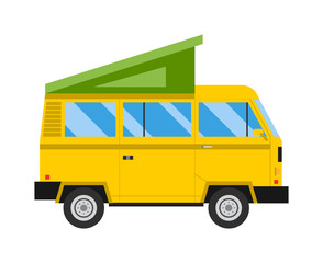 Car tent vector illustration.