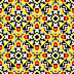 Small colored polygons seamless geometric background