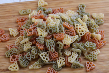 Raw pasta for kids