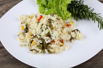 Rice with vegetables