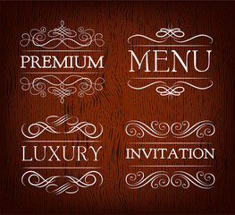 Handmade lettering and decorative elements