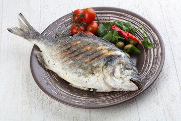 Grilled dorado