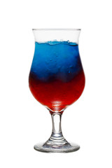 blue and red drink