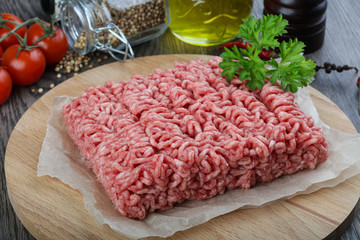 Minced beef meat