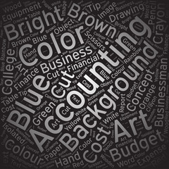 Accounting,Word cloud art background