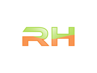 Green Orange shiny RH letters