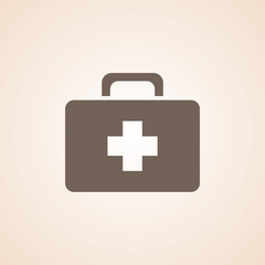 Obraz premium Icon Of First Aid Box.