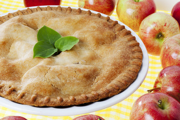 apple pie ready to eat.