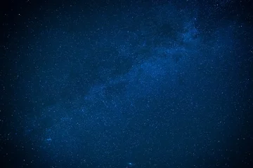 Zelfklevend Fotobehang Milky way on the dark night sky © Pavlo Vakhrushev