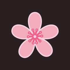 cherry blossom logo vector
