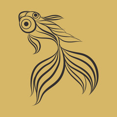 GoldFish logo vector
