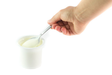 Un vasetto di yogurt