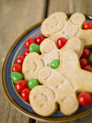 gingerbread candies and hard candies.