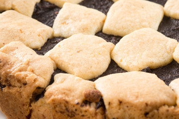 Crostata al cioccolato su un piatto