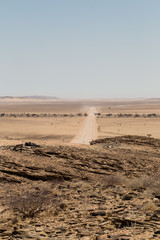 Lonely road in the desert