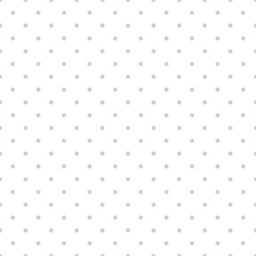 Thin beige polkadot white seamless pattern. Vector fine unostentatious abstract circles for website.