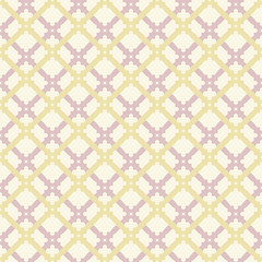 Geometric ornament with purple and golden elements. Seamless pattern for wallpapers and backgrounds