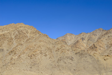 Rocks under a blue sky