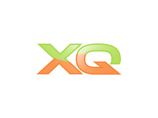 Green Orange shiny XQ letters