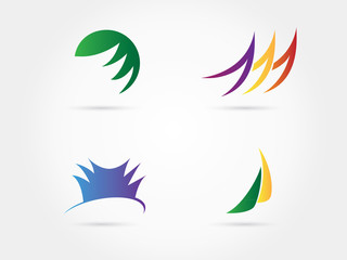 Obraz premium Traditional roof abstract icon logo