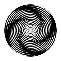 Fototapeta premium Design monochrome illusion background