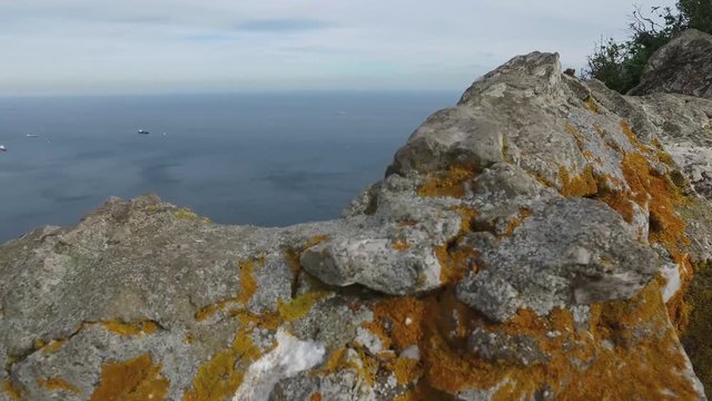 Gibilterra, Regno Unito, Andalusia, Spagna - April 16, 2016: Promontorio di Gibilterra (Ultra High Definition, UltraHD, Ultra HD, UHD, 4K, 2160P, 3840x2160)