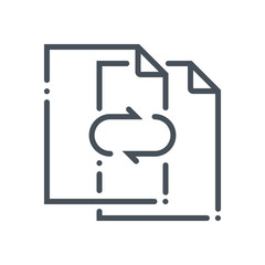 Data exchange, transfer icon