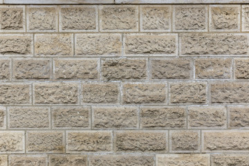 Lining the walls of stone slabs