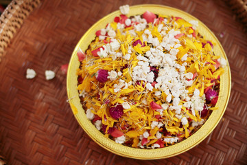 colorful flowers for Thai wedding