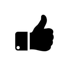 Like icon flat - Vector