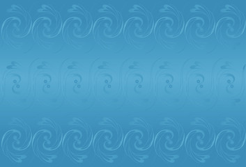 Fantasy blue background with decorative elements.  Vector.