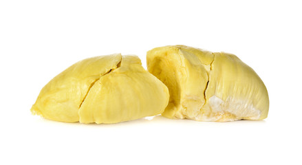 Durian, King of fruits on white background