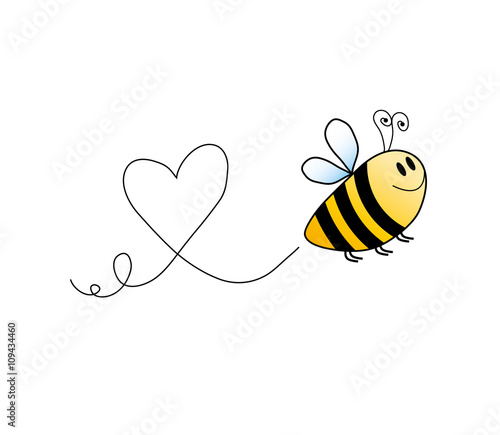 "bee in love" Stockfotos und lizenzfreie Vektoren auf
