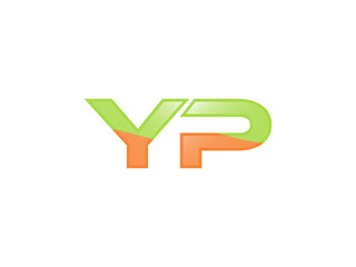 Green Orange shiny YP letters