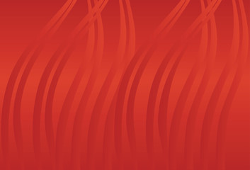 Cinnabar red background with waves. Vector.