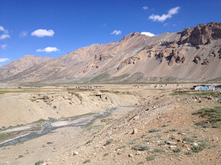 Beautiful mountains on Leh highway, Leh district, Ladakh, Himala